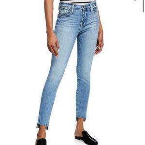 FRAME Le high skinny raw step hem